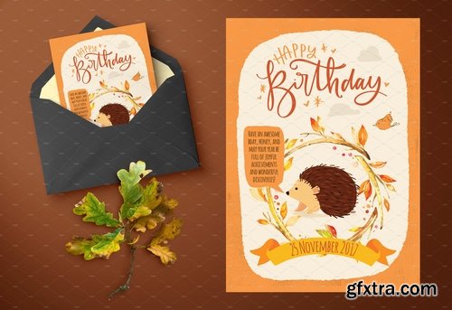 CM - Autumn inspired kids birthday cards 1945393