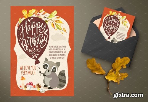 CM - Autumn inspired kids birthday cards 1945393