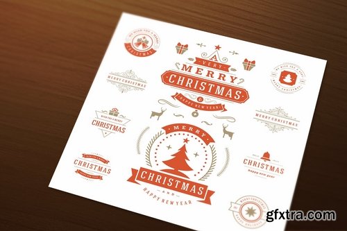 CM - 10 Christmas Logos and Badges 1045569