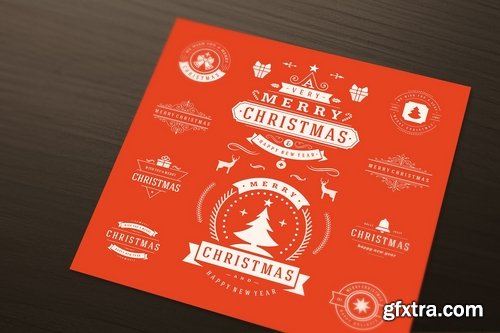 CM - 10 Christmas Logos and Badges 1045569