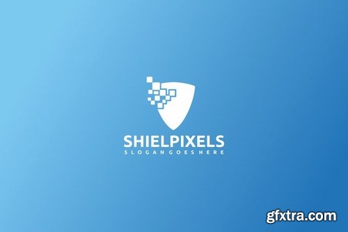 Shield Pixels Logo