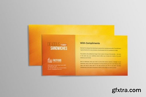 Fastfood Corporate Compliment Card
