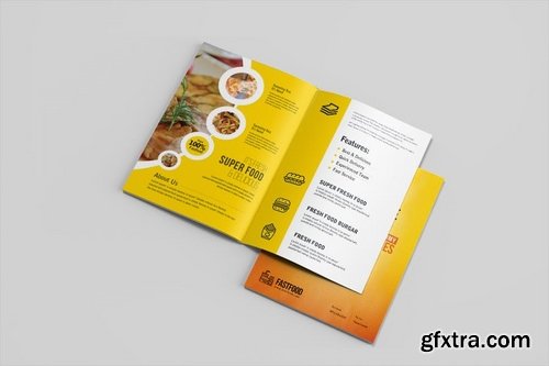 Fastfood Corporate Bifold Brochure