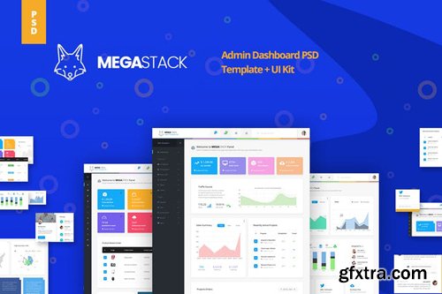 Megastack Admin Dashboard Template + UX & UI Kit