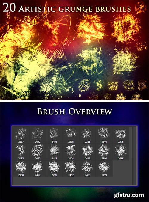 CM - 20 Artistic Grunge Brushes 2054423