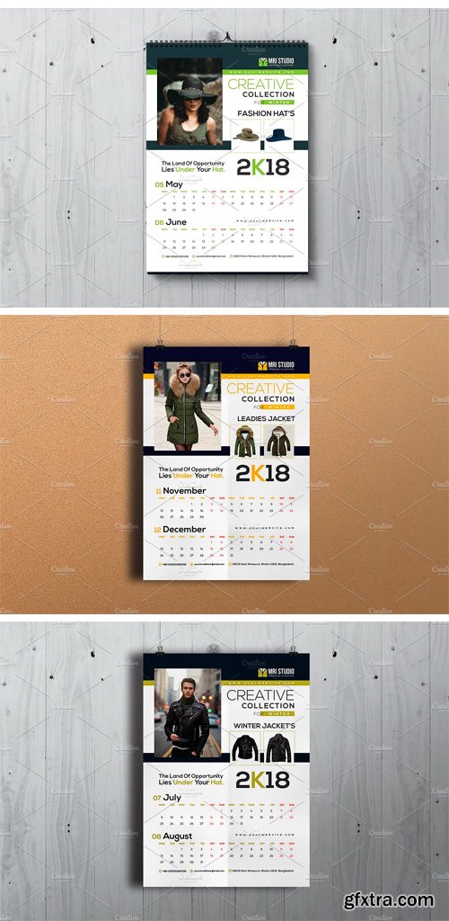 CM - Calander Template 2018 2099662