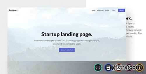 ThemeForest - Emanate v1.0 - Startup Landing Page - 21102541