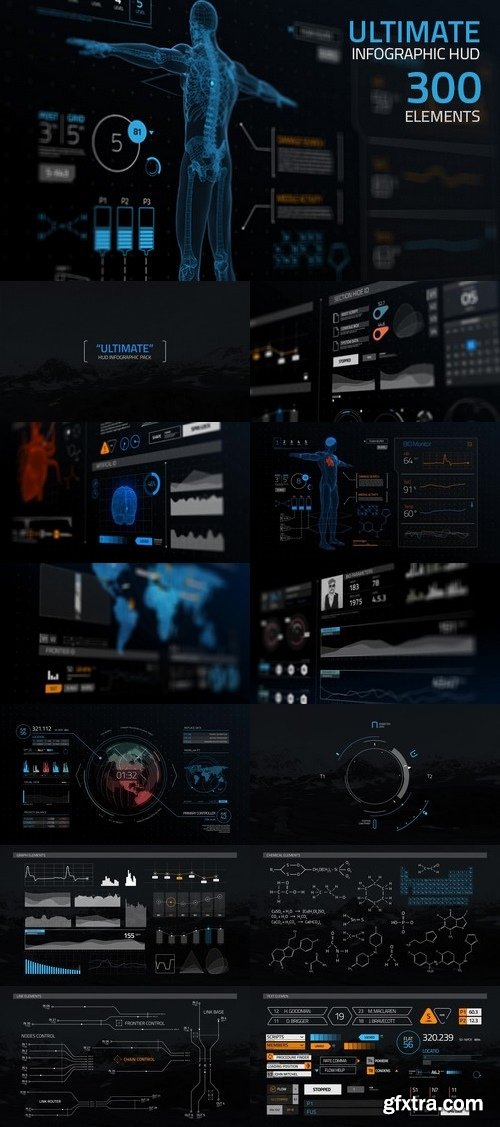 Videohive - Ultimate Infographic HUD [300] 9719753