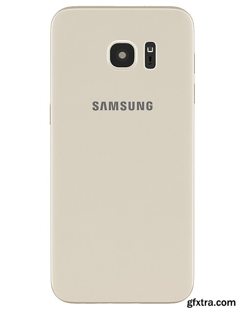Galaxy S7 Edge Gold 3d Model