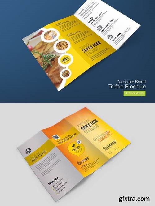 Fastfood Corporate Trifold Brochure
