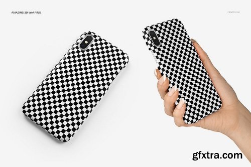 CreativeMarket iPhone X Plastic Case Mockup Set 2115910