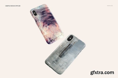 CreativeMarket iPhone X Plastic Case Mockup Set 2115910