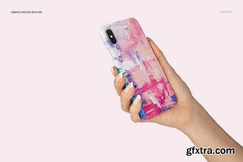 CreativeMarket iPhone X Plastic Case Mockup Set 2115910