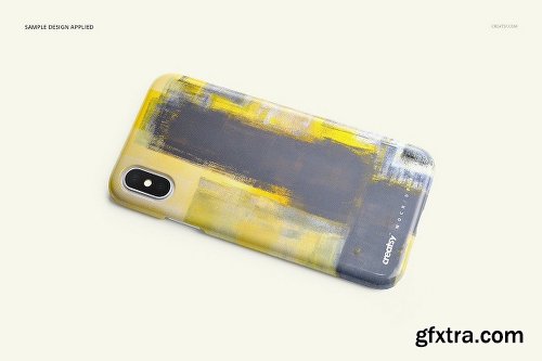 CreativeMarket iPhone X Plastic Case Mockup Set 2115910