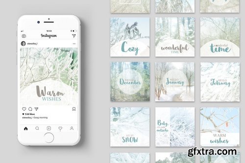 CreativeMarket Instagram Winter Pack 2118885