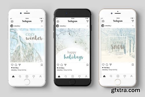 CreativeMarket Instagram Winter Pack 2118885