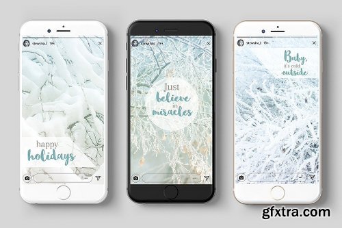 CreativeMarket Instagram Winter Pack 2118885