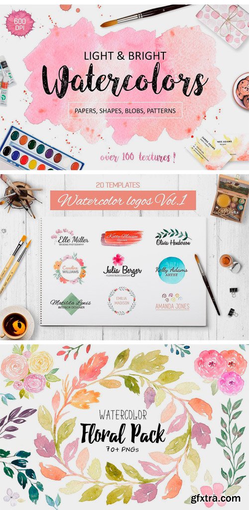 CM - Huge Watercolor Bundle 2114586