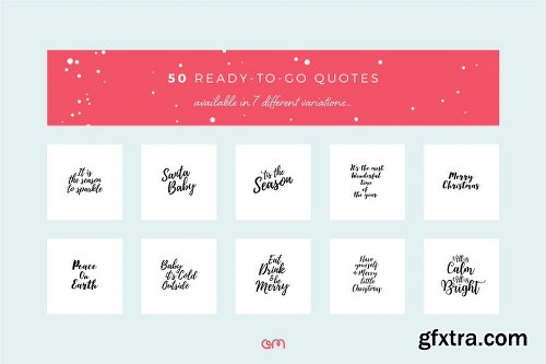 CreativeMarket Holiday Quote Bundle 2118470