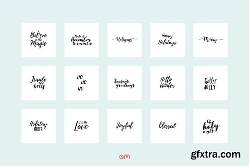 CreativeMarket Holiday Quote Bundle 2118470