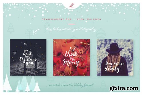 CreativeMarket Holiday Quote Bundle 2118470