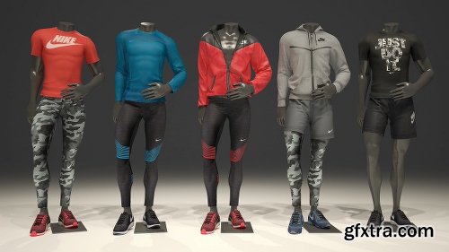 CreativeMarket Male Mannequin Nike Pack 1 2123419