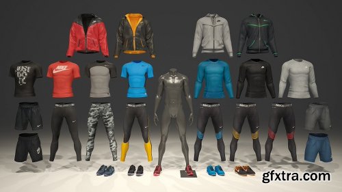 CreativeMarket Male Mannequin Nike Pack 1 2123419