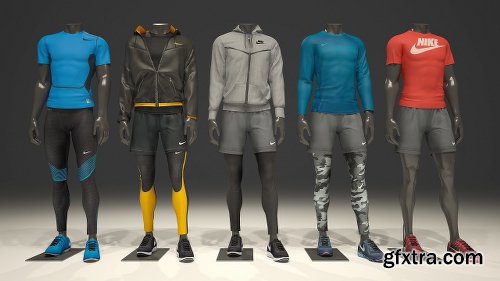 CreativeMarket Male Mannequin Nike Pack 1 2123419