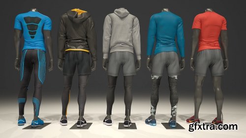 CreativeMarket Male Mannequin Nike Pack 1 2123419