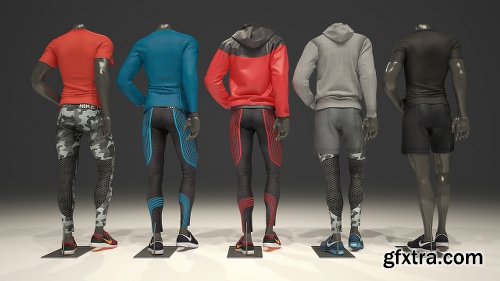 CreativeMarket Male Mannequin Nike Pack 1 2123419