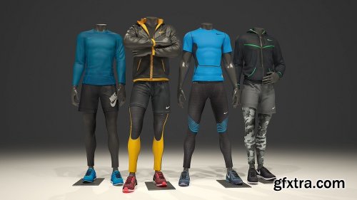 CreativeMarket Male Mannequin Nike Pack 1 2123419