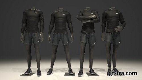 CreativeMarket Male Mannequin Nike Pack 1 2123419