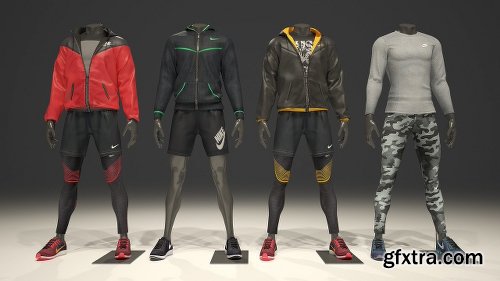 CreativeMarket Male Mannequin Nike Pack 1 2123419