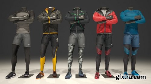 CreativeMarket Male Mannequin Nike Pack 1 2123419