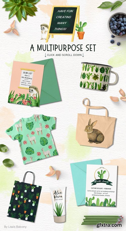 CM - Cacti and Animals - Design Kit 1857539