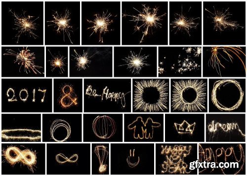 CreativeMarket SALE! 160 Sparkler Overlays 1120164