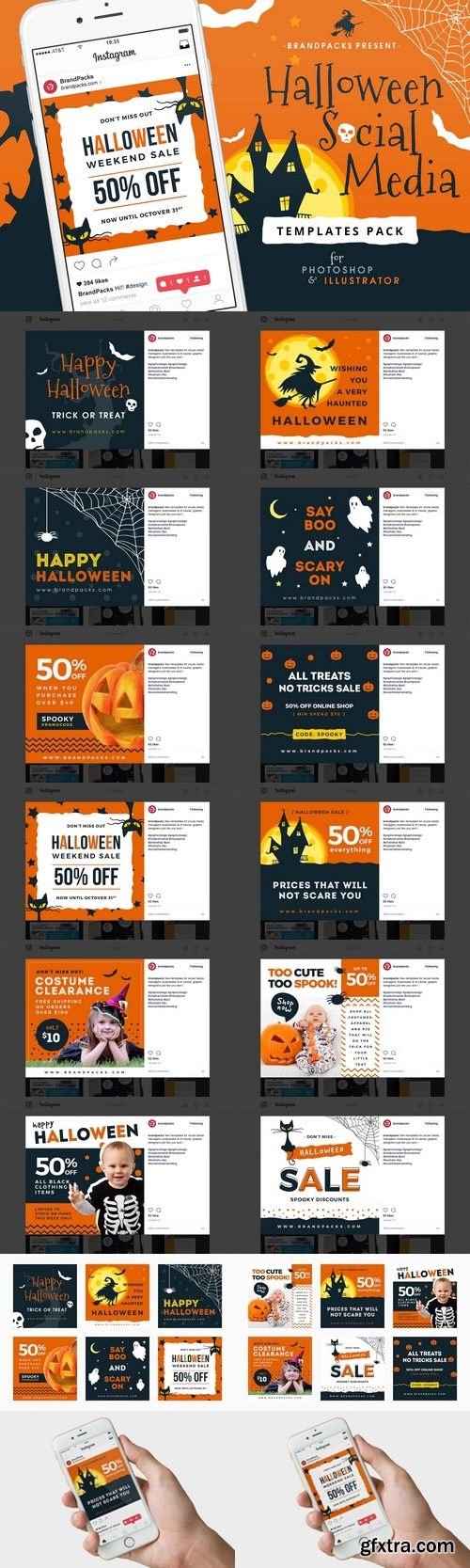 CM - Halloween Social Media Templates 1898978