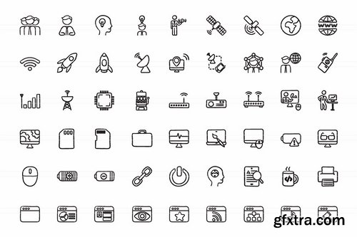 CM - Hand drawn vector doodle icon set 1961606