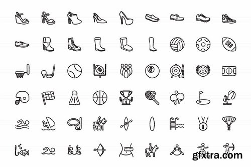 CM - Hand drawn vector doodle icon set 1961606