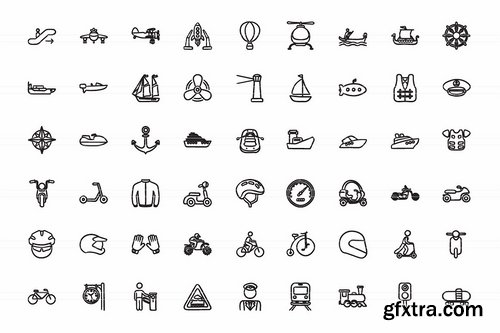 CM - Hand drawn vector doodle icon set 1961606