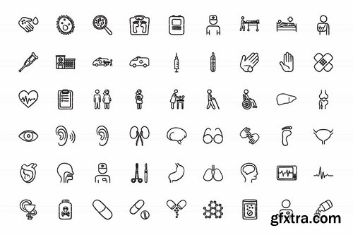 CM - Hand drawn vector doodle icon set 1961606