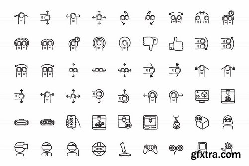 CM - Hand drawn vector doodle icon set 1961606