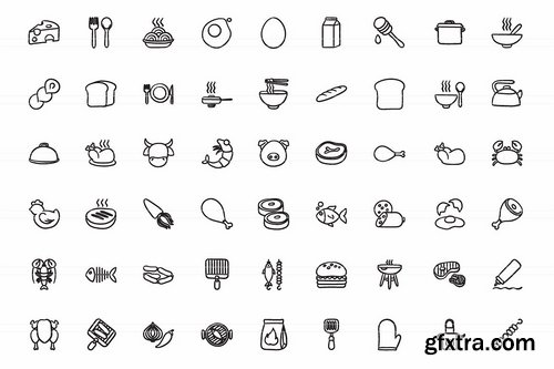 CM - Hand drawn vector doodle icon set 1961606