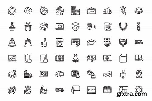 CM - Hand drawn vector doodle icon set 1961606