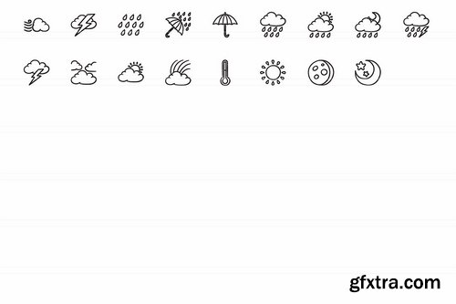 CM - Hand drawn vector doodle icon set 1961606