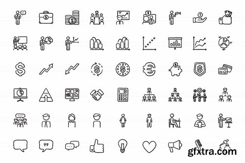 CM - Hand drawn vector doodle icon set 1961606