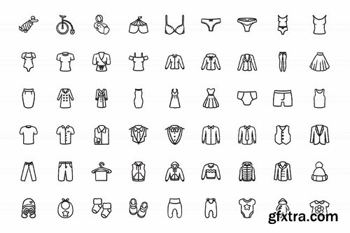 CM - Hand drawn vector doodle icon set 1961606