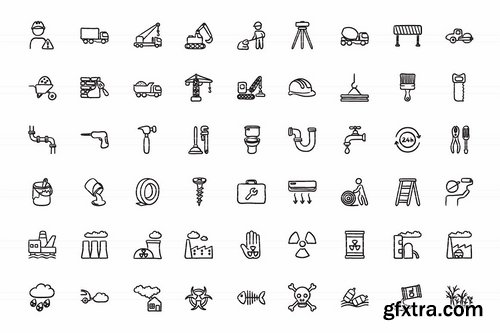 CM - Hand drawn vector doodle icon set 1961606