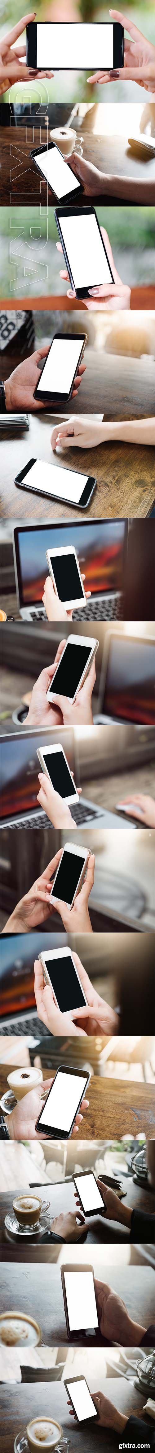 MOCK UP smartphone in hands