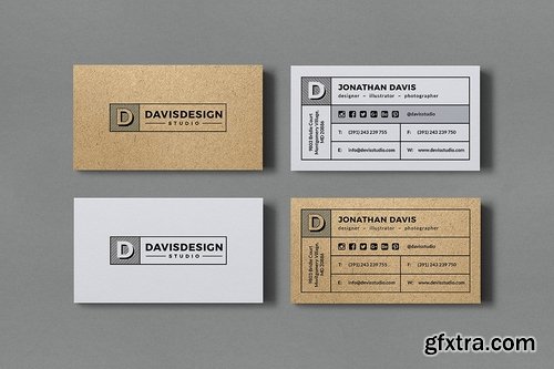 CM - Kraft Paper Business Card Bundle 1945304